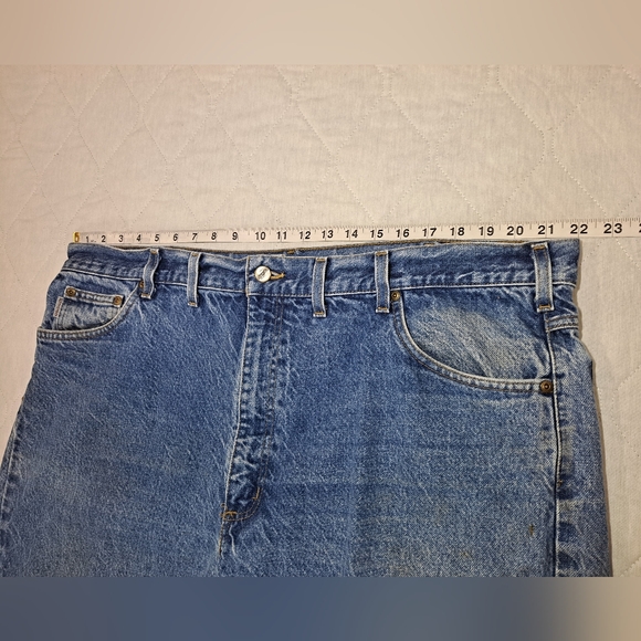 Carhartt Classic Jeans Slightly Distressed Men's 44x32 Blue Denim Straight 5-Pkt - Picture 8 of 11